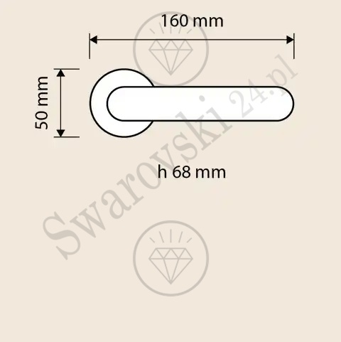 Klamka Havana Mesh - wymiary